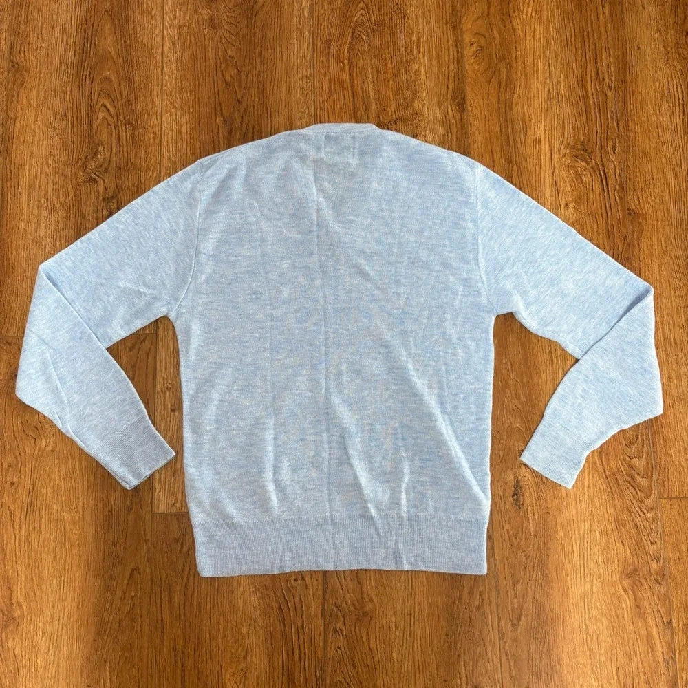 VTG JCPenney The Mens Shop Blue Orlon Acrylic Sweater‎ Small lightweight preppy